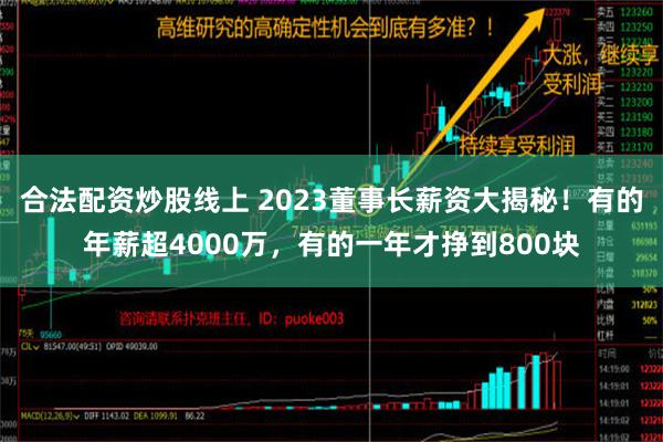 合法配资炒股线上 2023董事长薪资大揭秘！有的年薪超4000万，有的一年才挣到800块