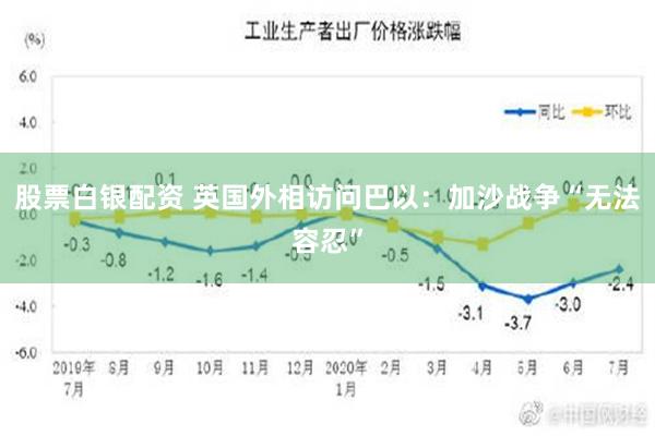 股票白银配资 英国外相访问巴以：加沙战争“无法容忍”