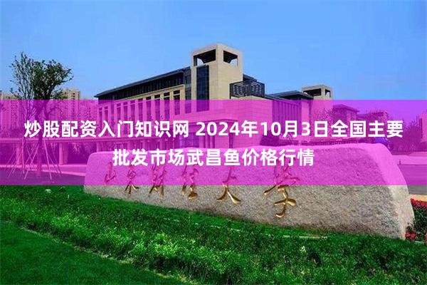 炒股配资入门知识网 2024年10月3日全国主要批发市场武昌鱼价格行情